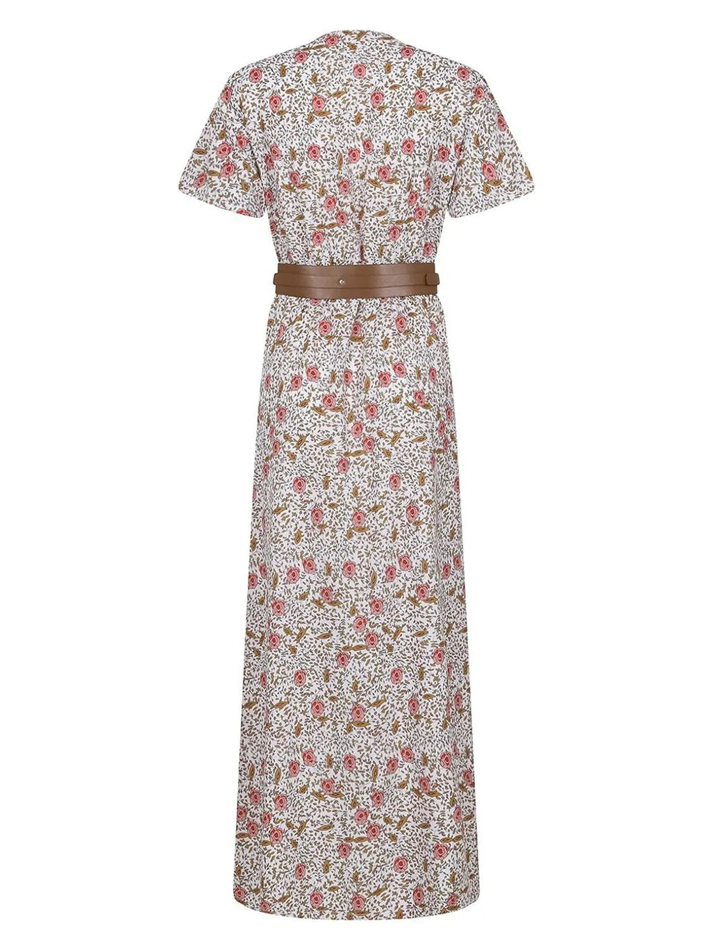 Maxi Dress Paisley Printed V-Neck Short Sleeve Boho Front Slit b9dcb7d3-03c6-415b-bb82-5ca82cee9543-Max-Origin Trendsi