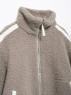 Plush Jacket Women Zip Up Turtleneck Long Sleeve Collared Warm Coat b9eb6c3e-db35-49f2-b554-3ba71cc2fd0d-Max Trendsi