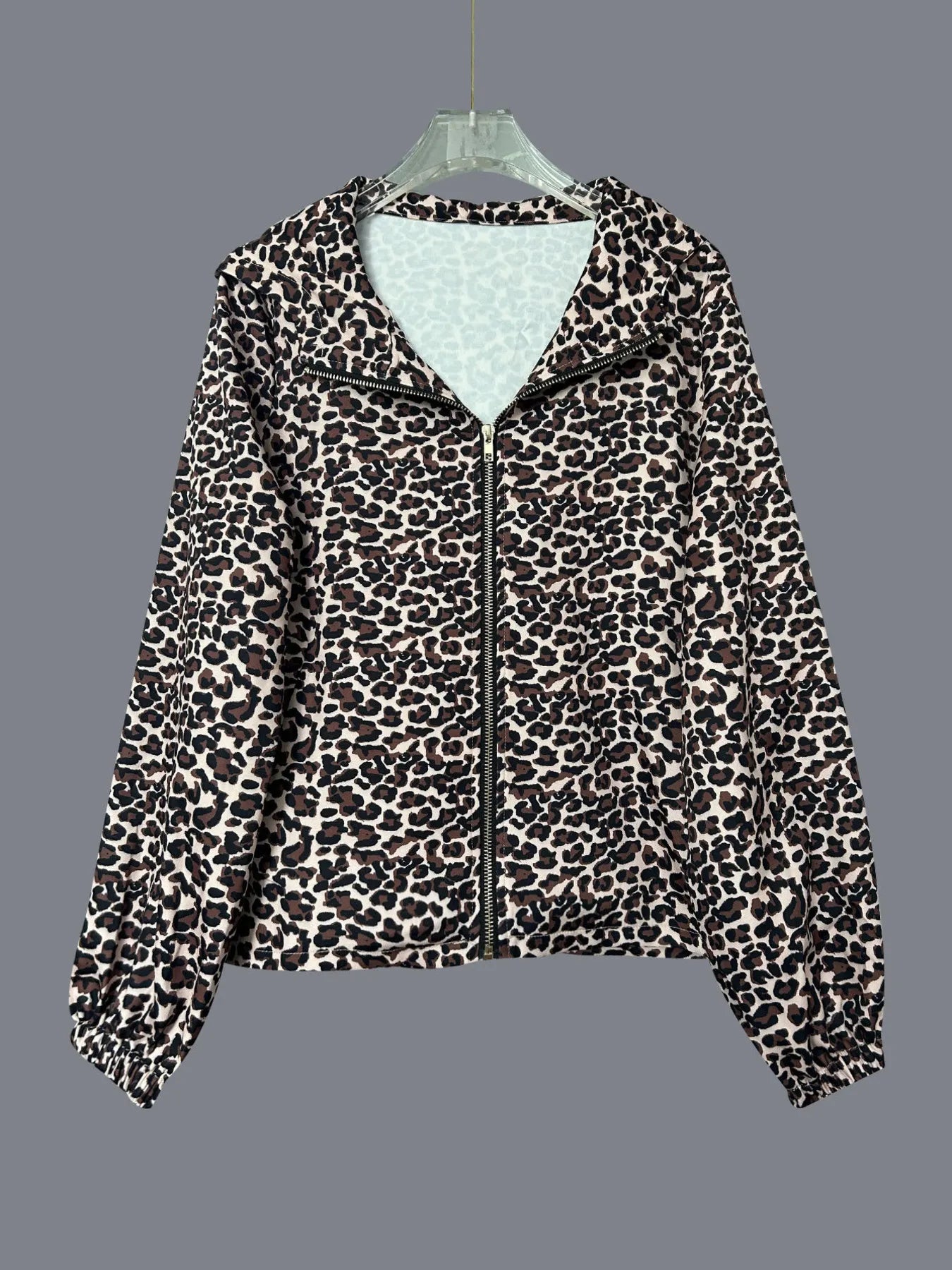 Women's Hoodie Leopard Print Zip-Up Hooded Long Sleeve b9fecda4b6ac47129762d78b7062b31c-Max-Origin Trendsi