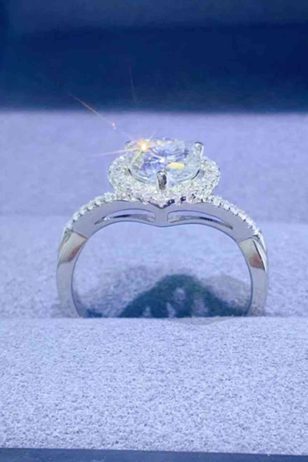 Adored Heart Ring 1 Carat Moissanite in 925 Sterling Silver ba749a5dfbce40bfbfbf7853d1740a35-Min Trendsi