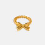 Bow Ring Twisted Titanium Steel 18K gold-plated Jewelry Gold ba820f88-88f3-46ab-b9c9-850d07134521-Max Trendsi