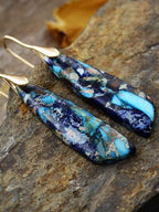 Geometric Dangle Earrings 14K Gold-Plated Colorful Natural Stone bb71b154-dfcf-4912-bc87-41a6850042ee-Min Trendsi