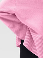 Women Sweater Side Slit Turtleneck Drop Shoulder Long Sleeve Soft Pullover bbbb6b8a-fe1c-45df-8e77-d638423c4c60-Max Trendsi