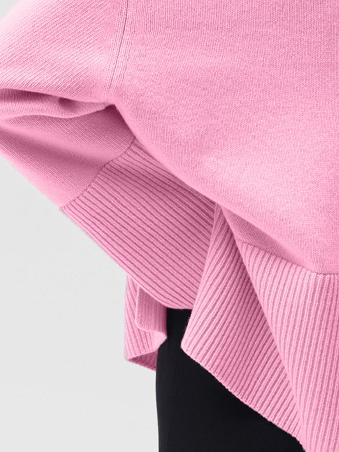 Women Sweater Side Slit Turtleneck Drop Shoulder Long Sleeve Soft Pullover bbbb6b8a-fe1c-45df-8e77-d638423c4c60-Max Trendsi