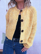 Women's Cardigan Button-Up Raglan Sleeve Casual Knit Top bbcc0a08349b4f2db39553cb7ec7d0dd-Max-Origin Trendsi