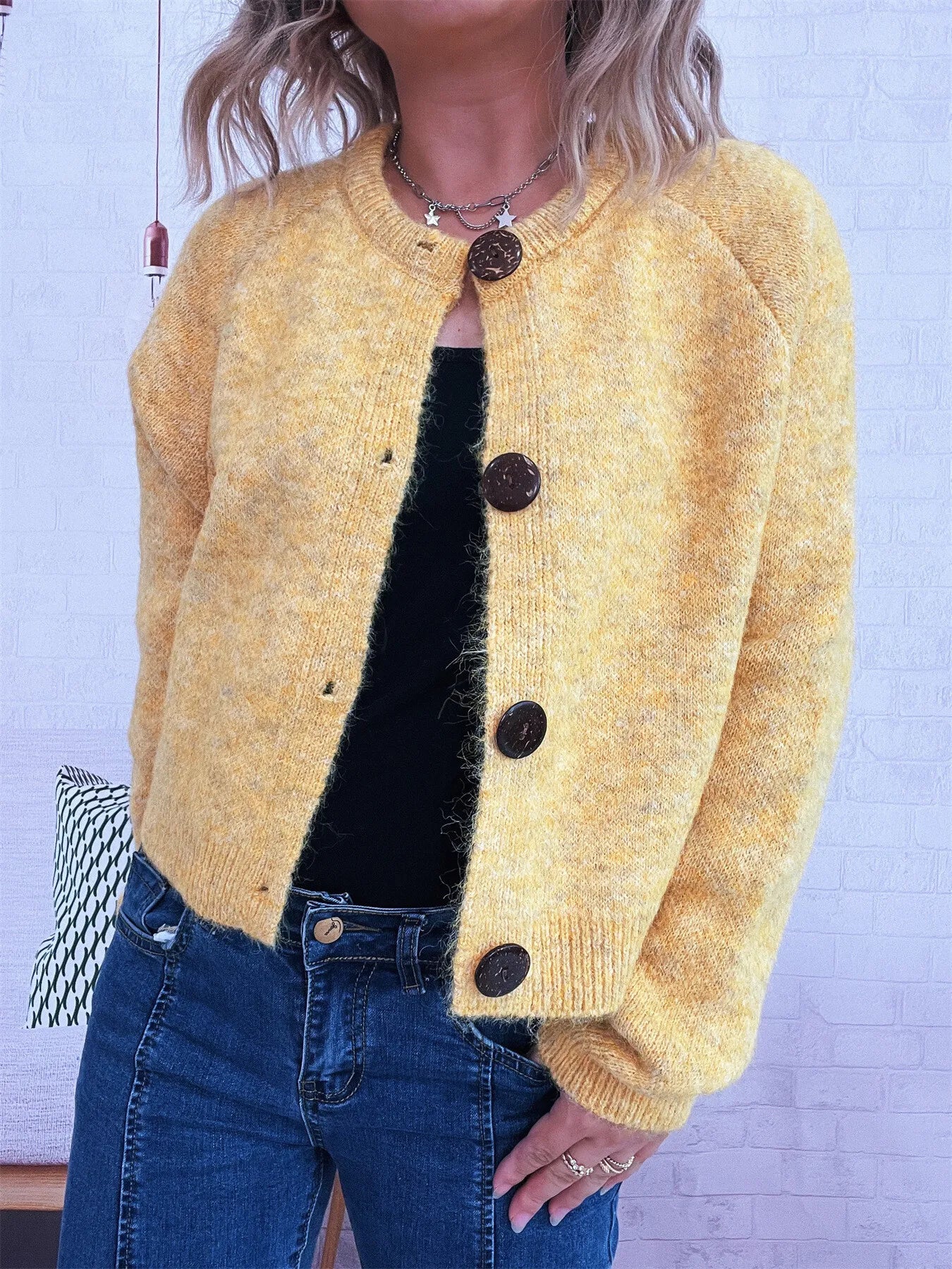 Women's Cardigan Button-Up Raglan Sleeve Casual Knit Top bbcc0a08349b4f2db39553cb7ec7d0dd-Max-Origin Trendsi