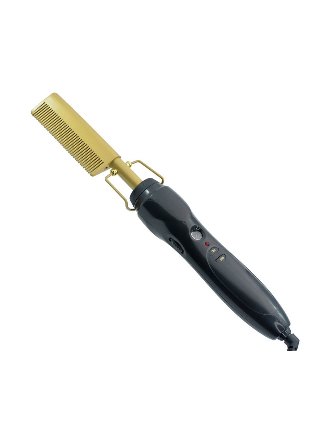 Heated Hair Straightening Comb with Constant Temperature Control, ABS Material, 1-Piece