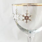 Silver-Plated Snowflakes Drop Earrings Silver One Size bc224831-f5a0-40bd-8eef-894da8d6d902-Max Trendsi