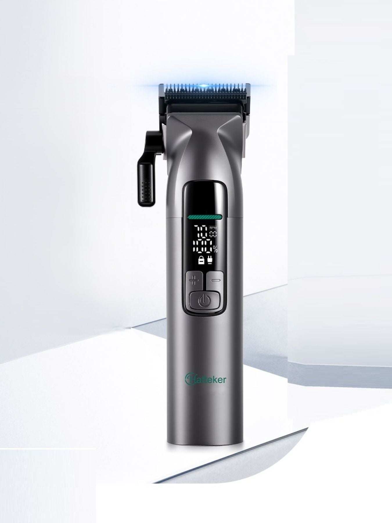 Cordless Hair Clipper with LED Display, Waterproof, ABS Material, 1-Piece