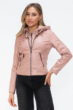 Snobbish Faux Leather Women Jacket Mauve Zip Up Drawstring Hooded bc4acecb-6b5f-4e4e-95cb-4544a03e33b6-Max_8d0b074a-eb7a-4f18-8f6b-31b89ae2730a Trendsi
