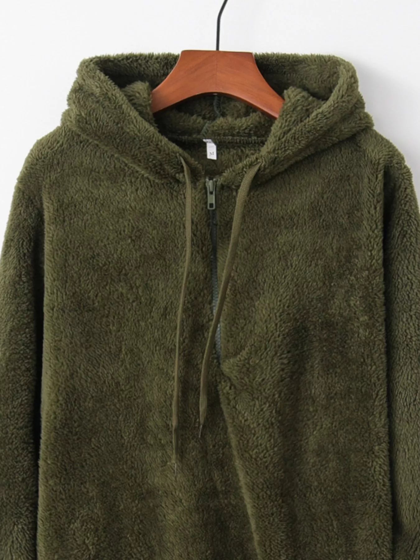 Womens Fleece Hoodie Half Zip Drawstring Hood Soft Top S-4XL bc5b0ef9-9990-42e2-aa3f-567a14c82a02-Max-Origin Trendsi