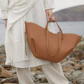 Women's PU Leather Tote Bag Caramel Medium Fashion Handbag Caramel One Size bc8ad526-fbfa-4dc9-ac1a-264b9a4e4c13-Max-Origin Trendsi