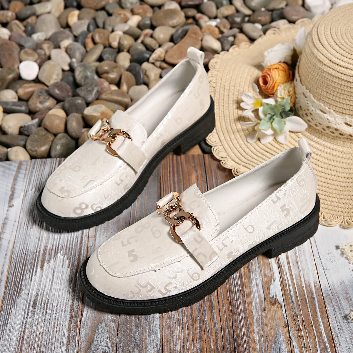 Women's Loafers Stylish Round Toe Block Heels for Comfort and Elegance Shoes bcaf1b3a6d75453c938c836fc28de9c1-Max-Origin Trendsi