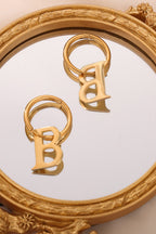 Hoop Earrings Letter B Titanium Steel 18K gold-plated Gold Sliver Jewelry bd37bf07-2ca3-4f78-834a-94ab52dcd34d-Max Trendsi