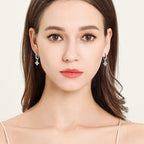 Hoop Cross Drop Earrings Moissanite Stone 925 Sterling Silver 18K gold-plated bd5bdb2f-6c6b-43be-b974-c567bf0913fb-Min Trendsi