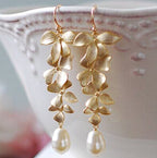 Alloy Flower Earrings Synthetic Pearl Pendant 9K gold-plated Fashion Jewelry bd783ed1-8a7f-4b75-b551-f2ce307d3a45-Max Trendsi