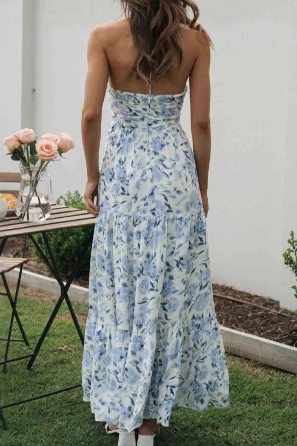 Floral Maxi Dress Halter Cut Out Neck Tiered Backless bdba9e2f-0c48-4de7-af1e-0034f09923d5-Max-Origin Trendsi