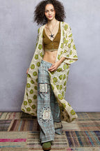 POL Crochet Longline Cardigan Olive Floral Open Front be8afe93-b682-4924-823d-fec05268d302-Max-Origin Trendsi