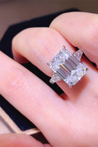 5 Carat Moissanite Stone Silver Ring 925 Sterling Platinum-plated Women Jewelry Silver beb2514c-bc91-40b7-9271-3223b190f718-Max Trendsi