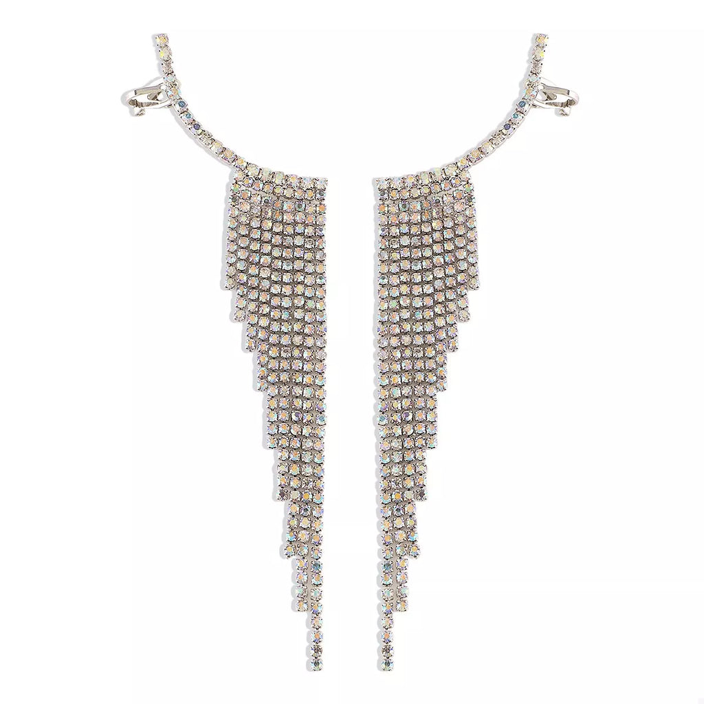 Fringe Earrings Silver Rhinestone Sparkling Elegance Jewelry bed579d5-8d72-4e95-bc66-1199057ea4de-Max-Origin Trendsi