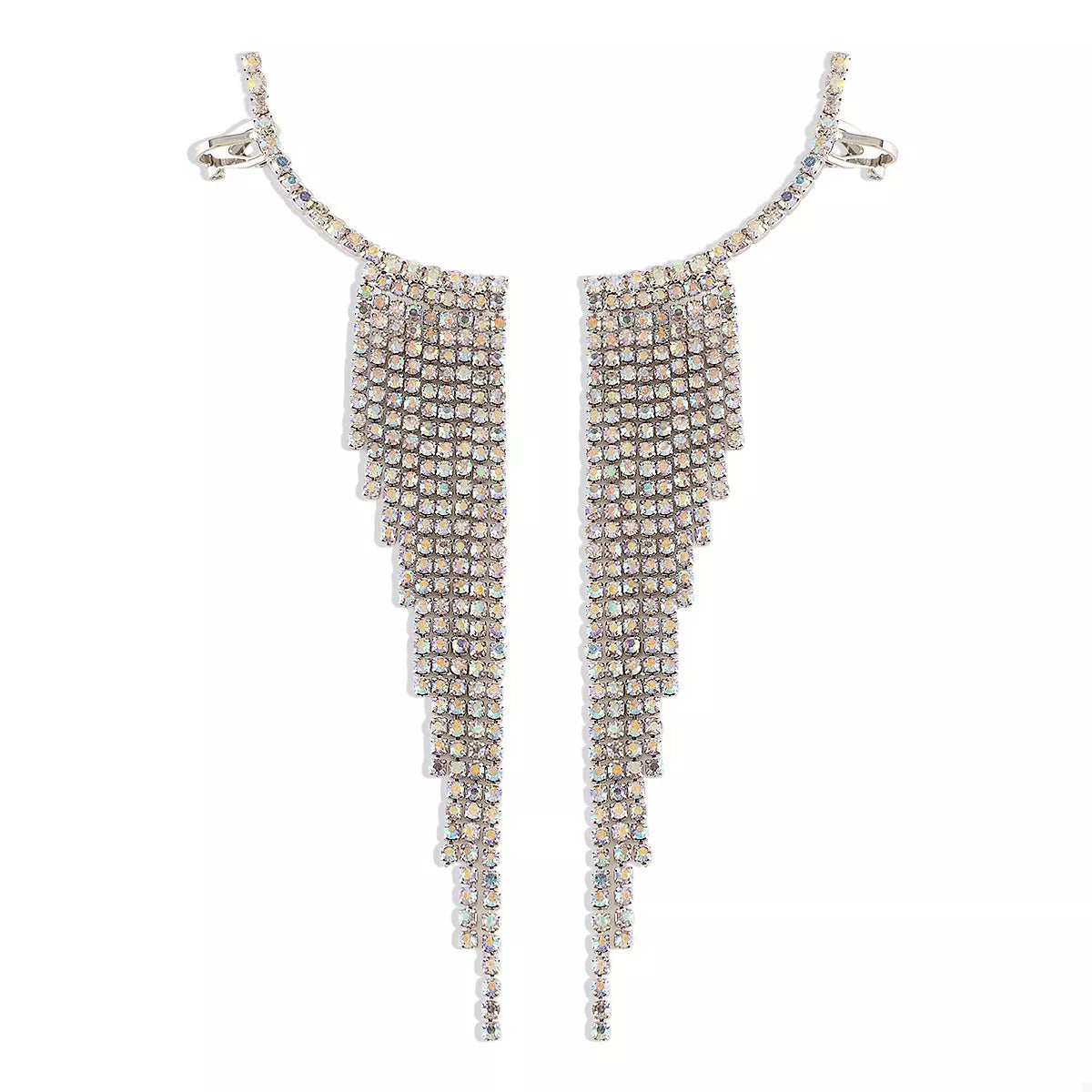 Fringe Earrings Silver Rhinestone Sparkling Elegance Jewelry bed579d5-8d72-4e95-bc66-1199057ea4de-Max-Origin Trendsi