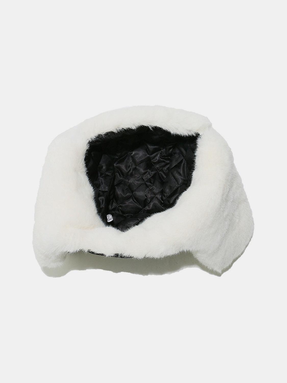 Winter Hat Faux Suede Thermal Fuzzy Earmuffs