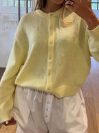 Women Knit Cardigans Soft Solid Button Down Long Sleeve Casual Sweaters bf0e4601-a4bb-471d-8718-b79b5743e939-Max Trendsi