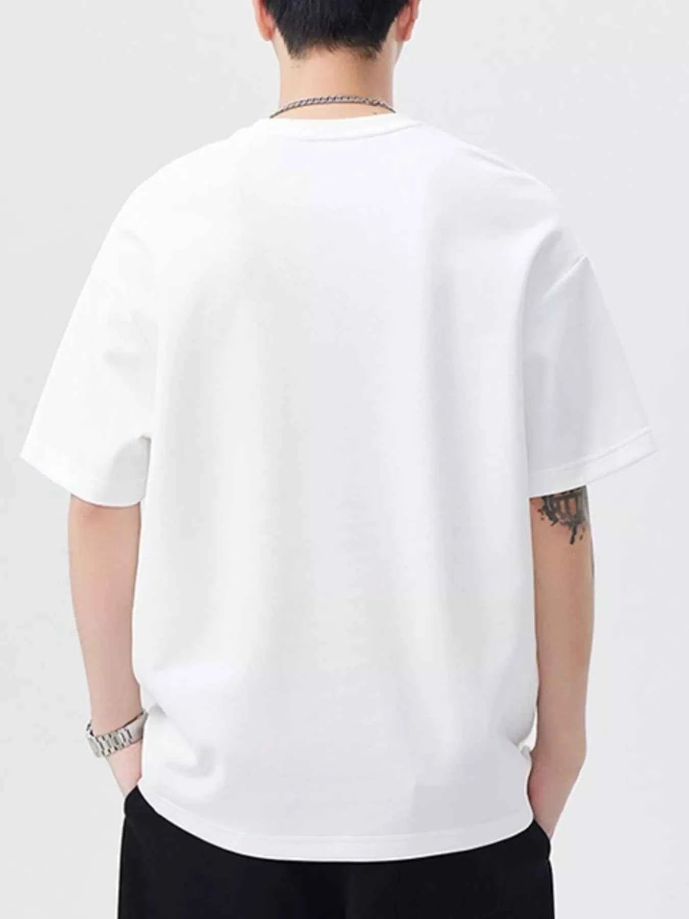Men's Plus Size Casual Pocket Design Short Sleeve T-Shirt
