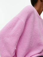 Women Sweater Round Neck Drop Shoulder Long Sleeve Soft Solid Pullover bf8a5f84-0274-41ad-bc14-6ef470e25059-Max Trendsi