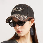 Embroidered Denim Baseball Cap