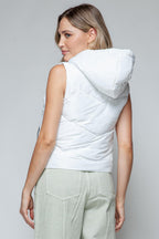 Hooded Vest Snobbish White Zip Up Quilted Sleeveless Outwear c000bbe6-078e-4a09-9191-4d6d81ea558d-Max Trendsi