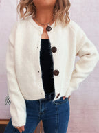 Women's Cardigan Button-Up Raglan Sleeve Casual Knit Top c0048702252a4154a8d618ad1a140e51-Max-Origin Trendsi