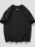 Men's T-Shirt Cotton Solid Round Neck Short Sleeve Oversized Top S-4XL Black c03cb31c0d514d228359b5c4acb3086a-Max-Origin Trendsi
