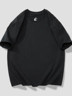 Men's T-Shirt Cotton Solid Round Neck Short Sleeve Oversized Top S-4XL Black c03cb31c0d514d228359b5c4acb3086a-Max-Origin Trendsi