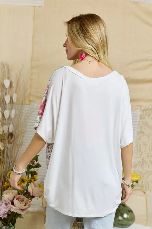 ADORA Blouse Colorblock Stripe Casual Knit Tunic Top Oversized c0a8694f12b2420882f32e7da8a42eb9-Max-Origin Trendsi