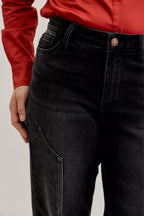 Judy Blue Womens Jeans Black Straight Western Seam Detail Mid Rise Denim Pants c149ffa7deb648eb9b8e39e1b43d28e0-Max-Origin Trendsi