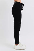 Judy Blue Cargo Cuffed Jogger Black High Waist Trousers c177e278a9dd4cedb09e2bb74af31bd2-Max-Origin Trendsi