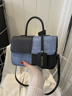Womens Crossbody Bag Small Pu Leather Two-Tone Plaid Flap Handbag c17d406d-1914-4c77-ad06-13bf1787f79d-Max-Origin Trendsi