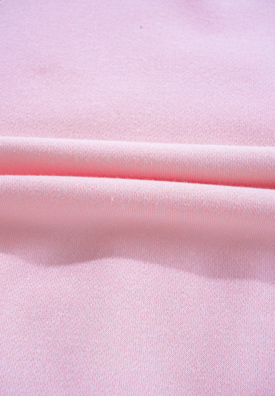 Valentine’s Day Pink Sweatshirt HUG AND KISSES Embroidery Round Neck Tops c19e35b5-6845-4e88-b182-ff8e692a3943-Max Trendsi