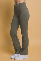 Love Tree Flare Leggings Moss Women High Waist Active with Side Pockets c1c253fd-8b14-4c35-801d-9258ebe0b130-Max Trendsi