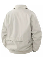 Men's Jacket Zip Up Long Sleeve Solid Pocketed Basic Style Outwear M-4XL c214935cbf354f52a3fb91dc505817d7-Max-Origin Trendsi