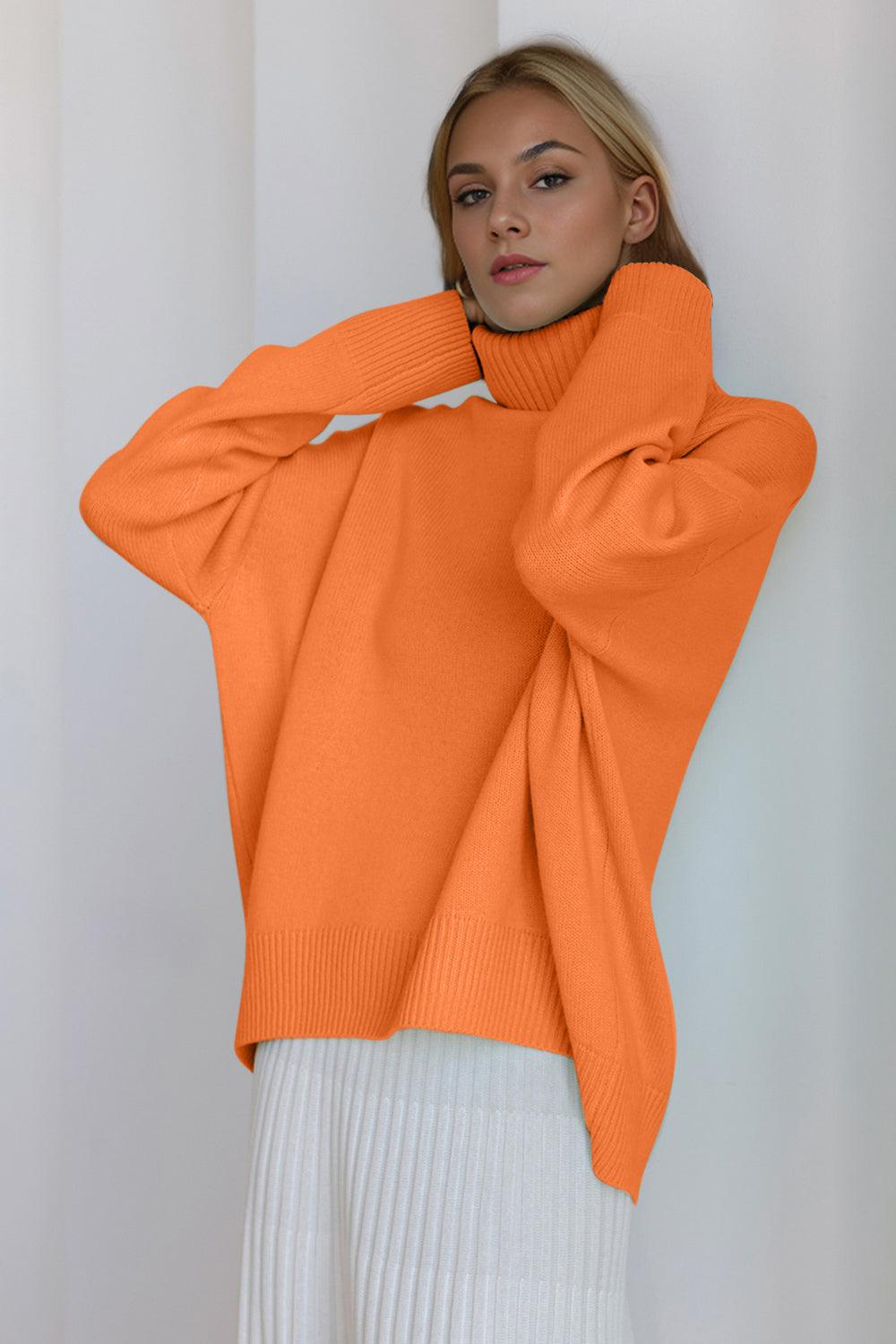 Basic Bae Turtleneck Sweater Viscose Long Sleeve Oversized Knitwear c2178e89-d892-49fd-9fd1-187b9aa912cf-Max Trendsi