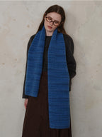 Women Fur Scarf Striped Detail Knit Long Soft Warm Accessories c21ad110-5c55-42fd-81dc-a79b4482b85c-Max Trendsi