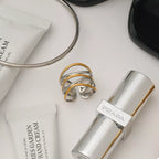 Open Ring 18K Gold-Plated Two-Tone Stainless Steel Women's Jewelry c2f502c0-4c17-4e51-bfd8-fb3d66dc1ace-Max-Origin Trendsi