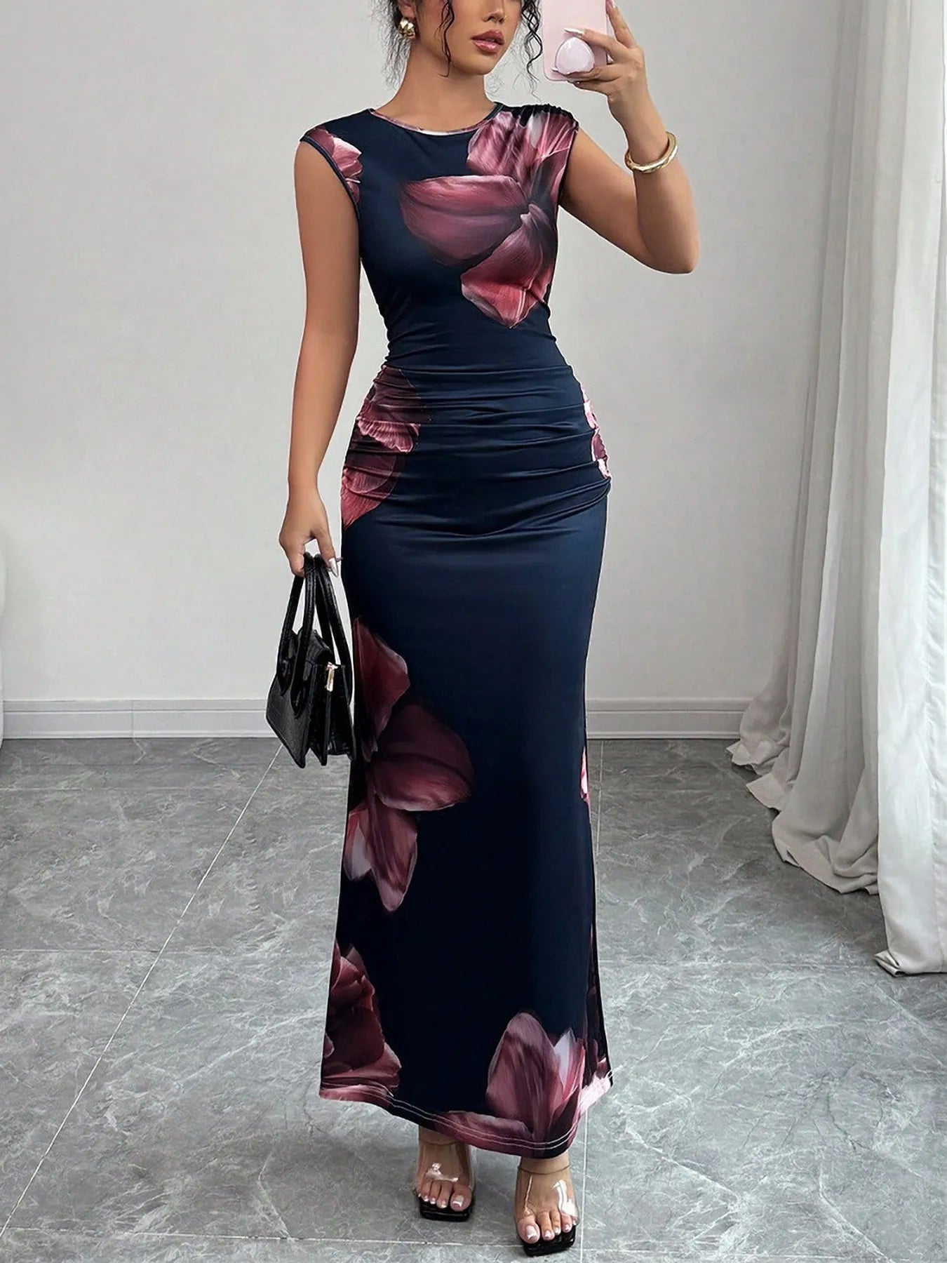 Floral Maxi Dress Sleeveless Bodycon Round Neck Long Party Dresses c30ef0b8-c237-4ba1-8e42-18be34e29c0c-Max-Origin Trendsi
