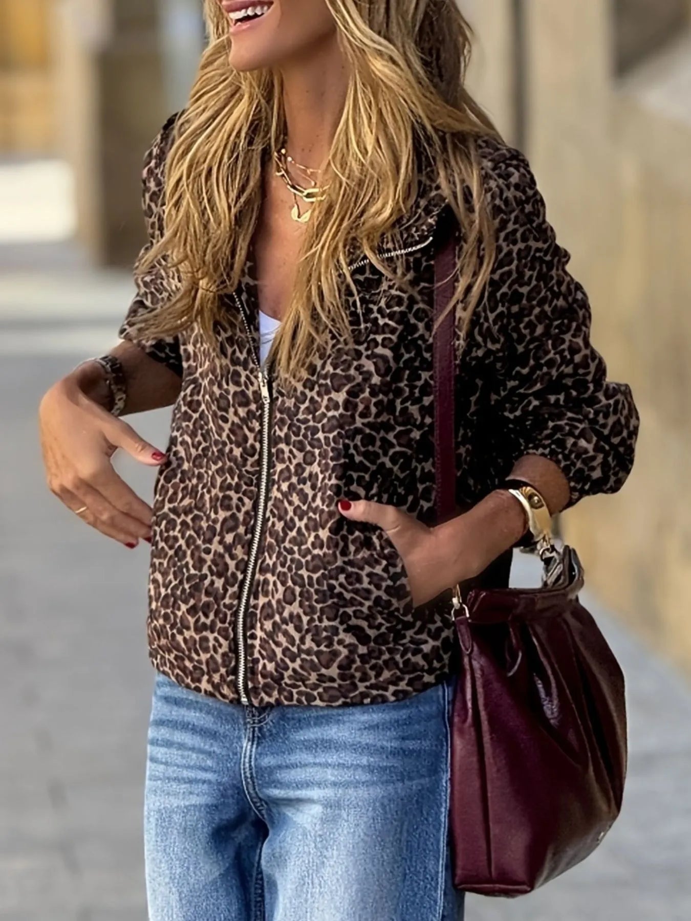 Women's Hoodie Leopard Print Zip-Up Hooded Long Sleeve c3123a8d-6261-4d79-b1cf-d21f19687d08-Max-Origin Trendsi