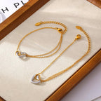18K Gold-Plated Heart Bracelet Stainless steel Chain c328e2ca-e9d5-4580-ad22-ddbefb36ed3b-Max Trendsi