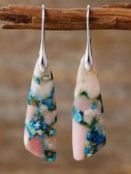 Geometric Dangle Earrings 14K Gold-Plated Colorful Natural Stone c377914c-d268-43b0-95f0-99bbc9ab3782-Min Trendsi