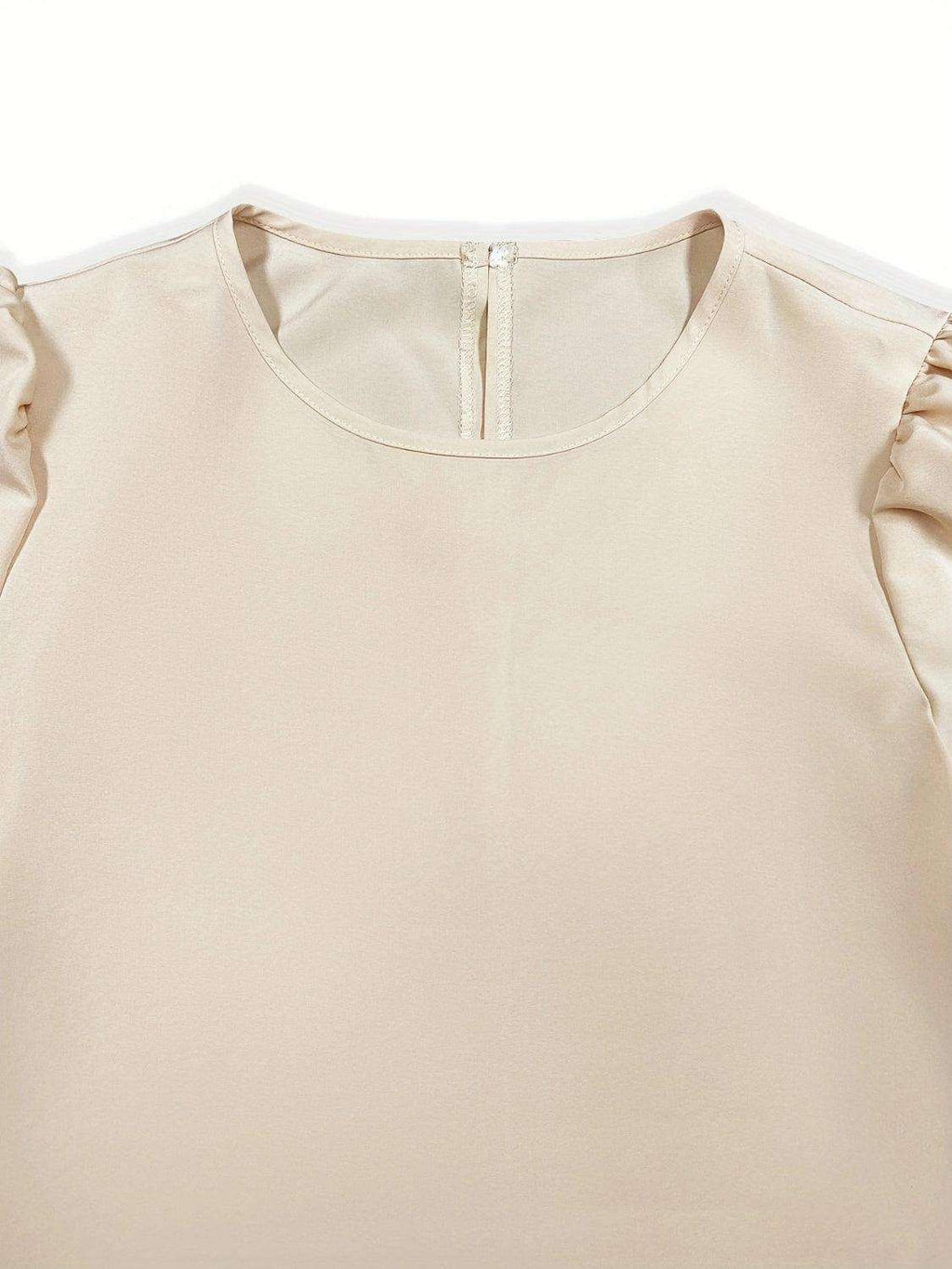 Outfit Set Round Neck Short Sleeve Top and Tied Pants Set c382073a-35b6-4b69-b1b5-d4d8f2a12f93-Max Trendsi