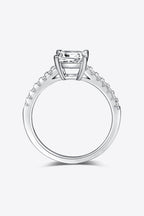 Murray Silver Ring 1.21 Carat Moissanite 925 Sterling Side Stone Ring with Box c3c3ae2524574d4b95b5a3b0536a12e4-Max Trendsi
